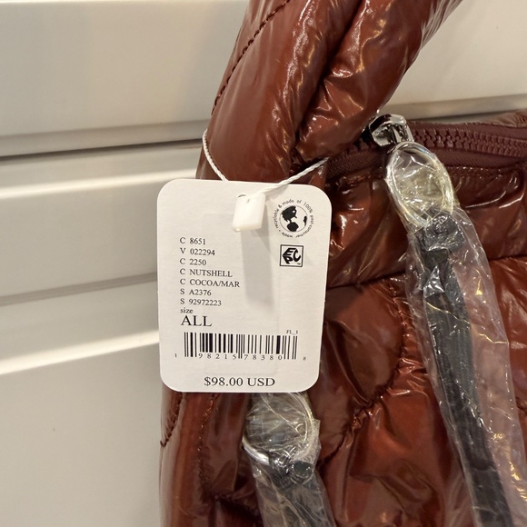 FP Movement Surplus Shine Quilted Bag in Nutshell Brown $98 Retail NWT - Picture 6 of 6